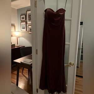 Revelry Quinn Velvet Dress in Dusty Rose